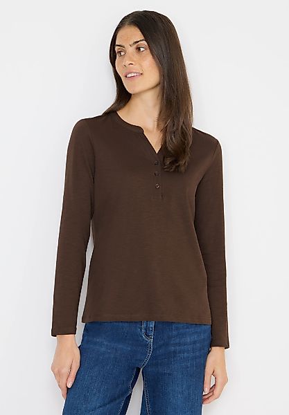 Cecil Langarmshirt aus reiner Baumwolle günstig online kaufen