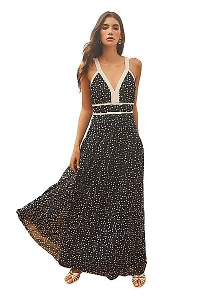 LIPSY Maxikleid Lipsy gepunktetes Maxikleid mit V-Ausschnitt (1-tlg) günstig online kaufen