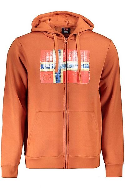 NORWAY 1963 Sweatshirt Herren Kapuzen-Sweatshirt Braun mit Reißverschluss günstig online kaufen