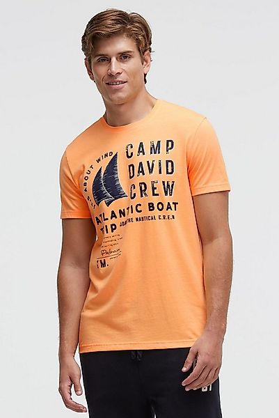 CAMP DAVID Rundhalsshirt aus Baumwolle günstig online kaufen