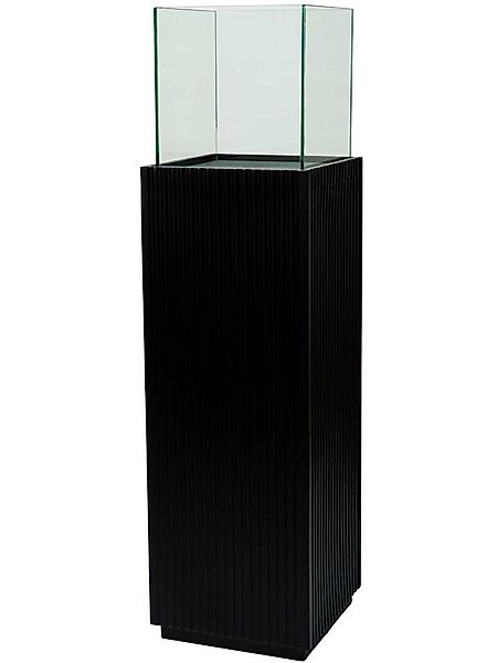 VIVANNO Bodenwindlicht Fiberglas CANDELA Rechteckig - Skandischwarz Matt (1 günstig online kaufen