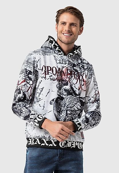Cipo & Baxx Kapuzenpullover "Sweatshirts", 1 Stk. mit Allover-Print günstig online kaufen