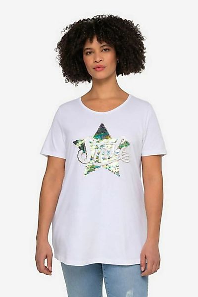 Angel of Style Rundhalsshirt T-Shirt Smile Stern Rundhals Halbarm günstig online kaufen