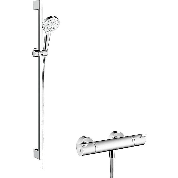 hansgrohe Duscharmatur Hansgrohe Brause-Thermostat Ecostat Handbrause günstig online kaufen