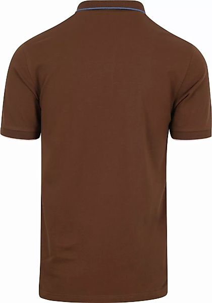 Sun68 Poloshirt Small Stripe Collar Braun - Größe L günstig online kaufen