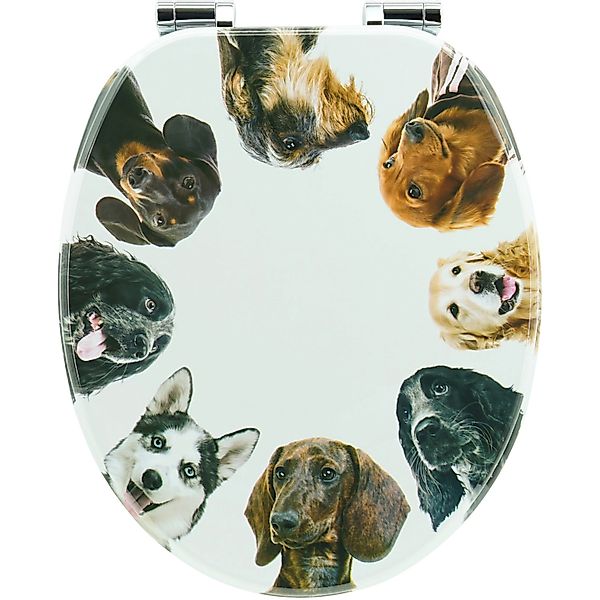 Sanfino WC-Sitz „Dog Circle“ hochwertiger Toilettendeckel günstig online kaufen