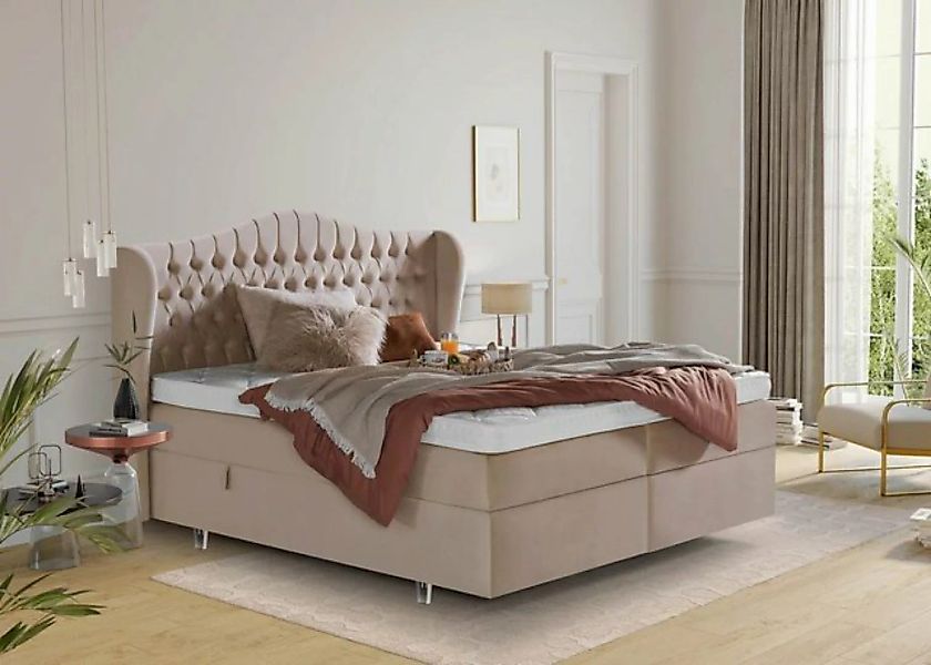 BettCo Stauraumbett Boxspringbett mit Bettkasten Maison (180 x 200 cm, 180 günstig online kaufen