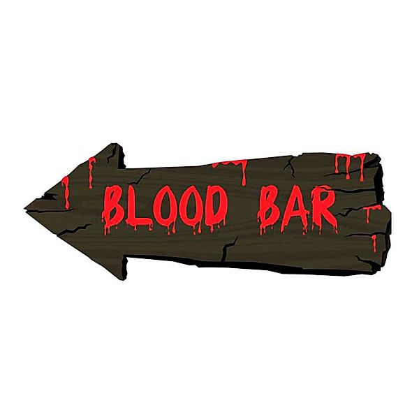 Funny Fashion Dekoobjekt Schild Blood Bar günstig online kaufen