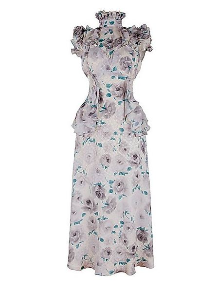 RUA & RUA Maxikleid Romantisches Cut Out Kleid aus Seide günstig online kaufen