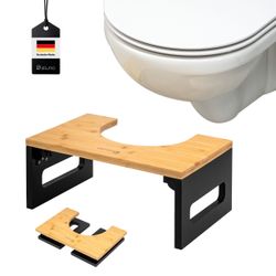 eluno Fußhocker Toilettenhocker, aus Bambus, platzsparend günstig online kaufen