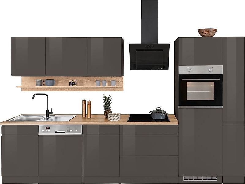 HELD MÖBEL Küchenzeile "Virginia", Breite 330 cm, mit E-Geräten günstig online kaufen