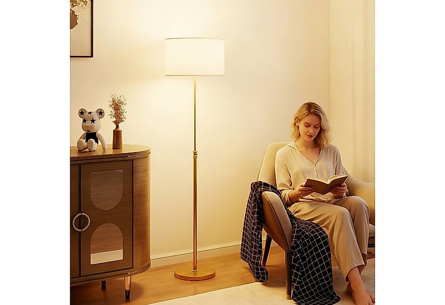 HOMCOM Stehlampe mit einer Fernbedienung und einem Fußschalter, Dimmfunktio günstig online kaufen