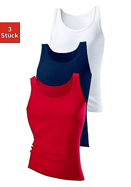 H.I.S Unterhemd "Doppelripp Tanktop" Packung, 3 Stk. tlg., aus weicher Baum günstig online kaufen