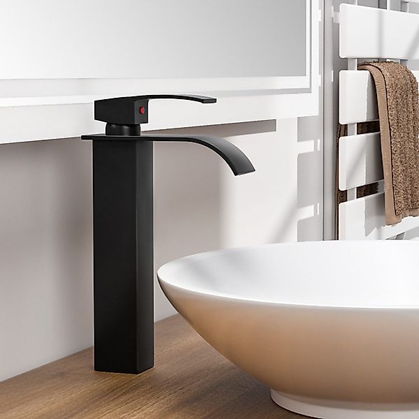 Auralum Max Waschtischarmatur Hoch Wasserhahn Wasserfall günstig online kaufen