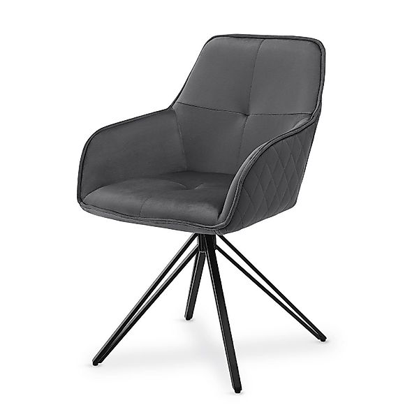 Juskys Esszimmerstuhl Clyde, modern, Stoff Bezug, günstig online kaufen