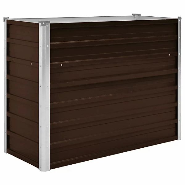 vidaXL Garten-Hochbeet Braun 100 x 40 x 77 cm Stahl 660626 günstig online kaufen