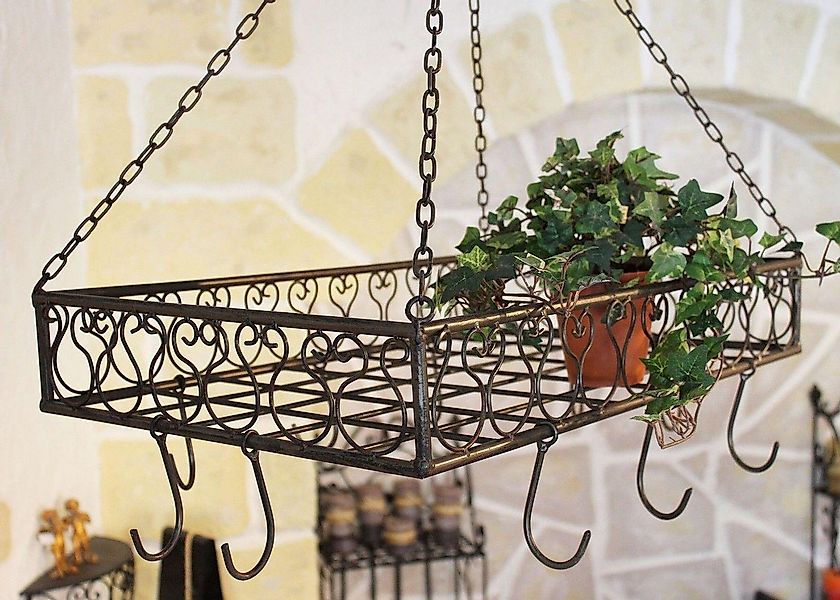 DanDiBo Hängeregal Topfhänger Cocina Pfannenhänger 60 cm Deckenregal Hänger günstig online kaufen