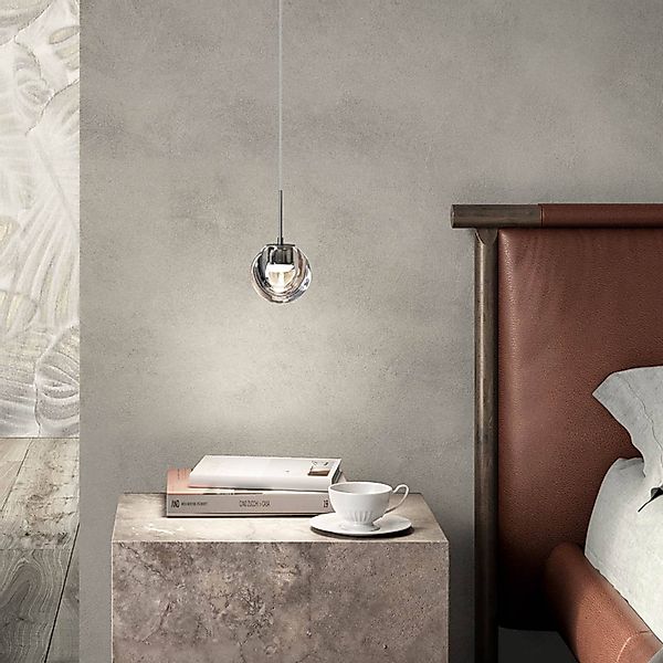 kdln LED-Hängelampe Dew, chromfarben, 1-flammig, Ø 11 cm günstig online kaufen