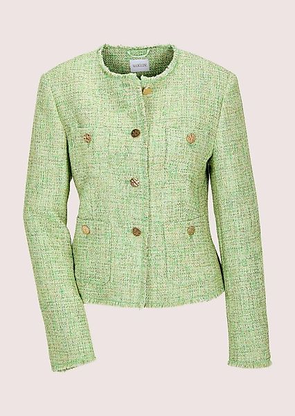MADELEINE Jackenblazer "Blazer Tweed-Blazer mit Fransendetails" Fransendeta günstig online kaufen