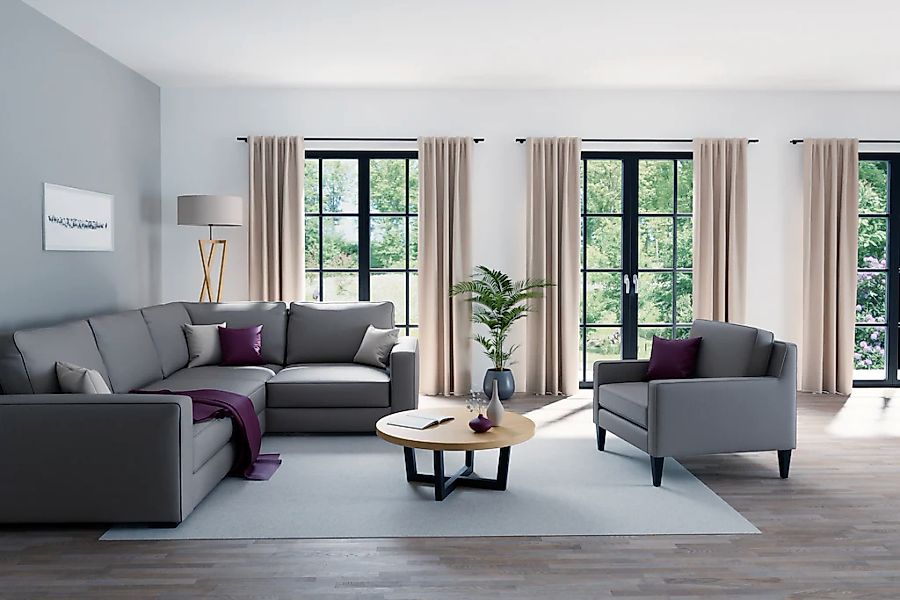 HOMING Vorhang "Sven" verdeckte Schlaufen 1 Stk. tlg. Fertigschal günstig online kaufen