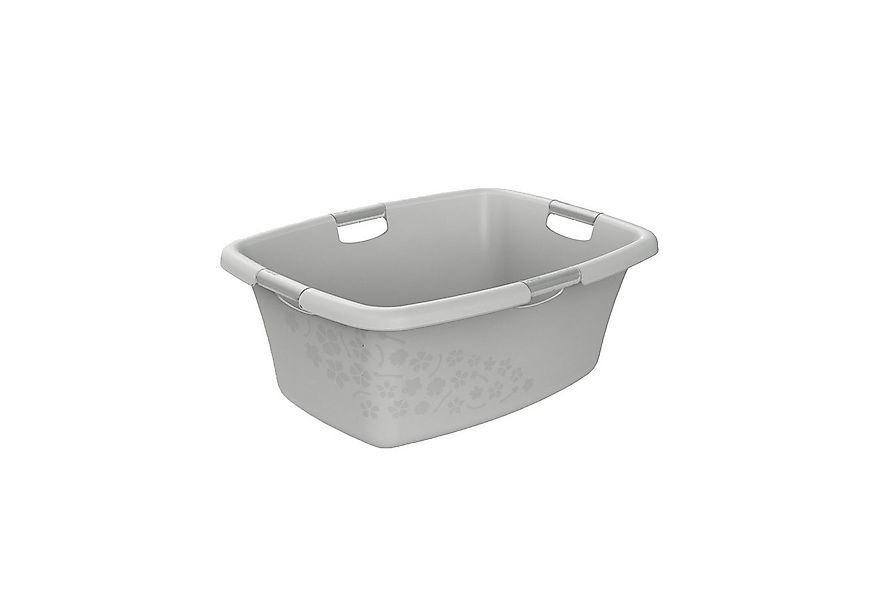ROTHO Wäschekorb Flowers Wäschewanne 50l mit 4 Griffen, Kunststoff (PP), Be günstig online kaufen