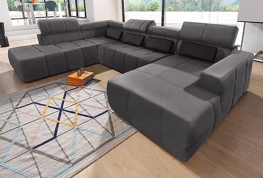 DOMO collection Wohnlandschaft "Brandon, whlw. mit Sitztiefenverstellung, w günstig online kaufen