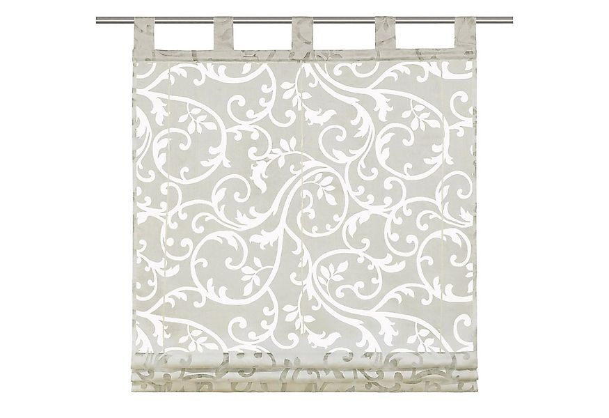 Joyswahl Raffrollo Rankenmuster des Ausbrenner, mit Schlaufen, Gardinenstan günstig online kaufen