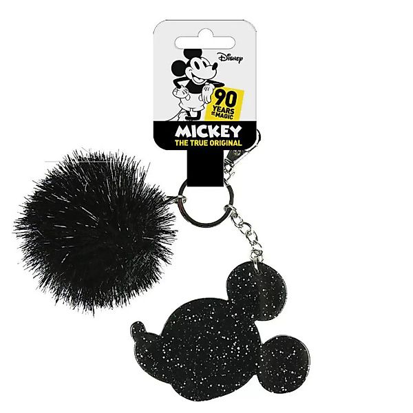 Cerda Group Mickey Acrylic Pompom Schlüsselring One Size Black günstig online kaufen