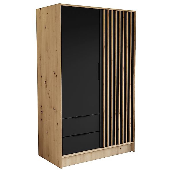 Beautysofa Drehtürenschrank NORI Breite: 102/150,5/200 cm, günstig online kaufen