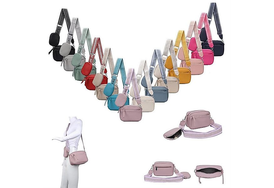 ITALYSHOP24 Schultertasche Damen Umhängetasche Brusttasche Shopper CrossOve günstig online kaufen