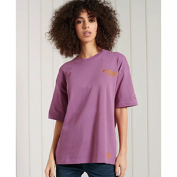 Superdry Workwear Graphic Oversized Kurzarm T-shirt XS Amethyst günstig online kaufen