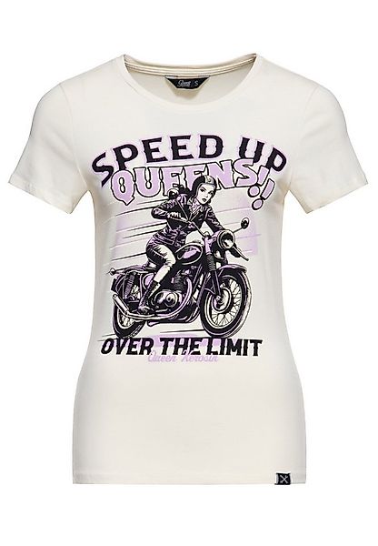 QueenKerosin Print-Shirt Speed Up Queens! (1-tlg) mit Print-Motiv günstig online kaufen