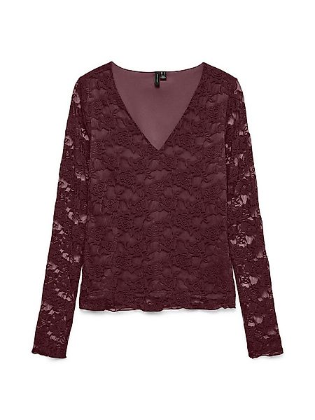 Vero Moda Spitzenshirt VMIBEN LS V-NECK TOP JRS NOOS günstig online kaufen