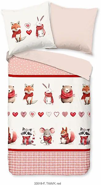 good morning Kinderbettwäsche »Timmy«, Flanell, Biber, 135x200, Winter, War günstig online kaufen