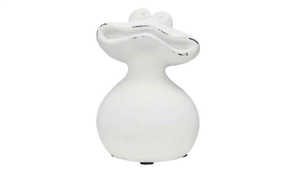 HOME STORY Deko Frosch   ¦ weiß ¦ Polyresin (Kunstharz) ¦ Maße (cm): B: 12 günstig online kaufen