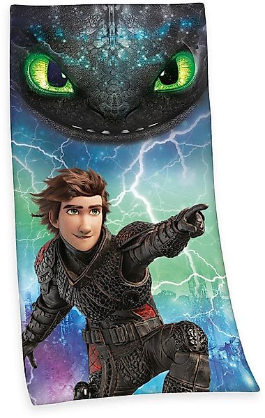 Badetuch Dragons 3, Velours (1-St), mit günstig online kaufen