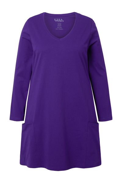 Ulla Popken Longshirt Longshirt Taschen A-Linie günstig online kaufen