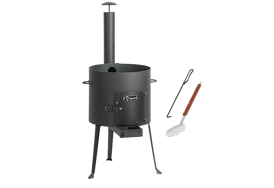BBQ-Toro Feuerstelle Kazan Ofen Ø 34 cm, Gulaschkessel mit Schaumlöffel, Sc günstig online kaufen