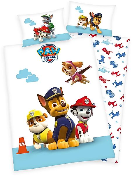 PAW PATROL Kinderbettwäsche Dogs, Renforcé, 2 günstig online kaufen