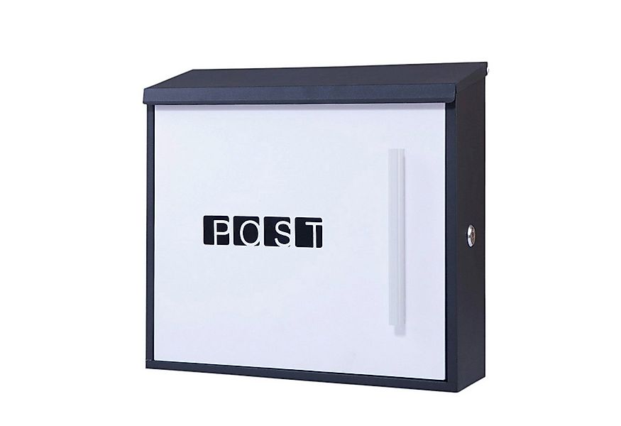 Arebos Briefkasten moderner Design Wandbriefkasten, Postkasten, inkl. Zeitu günstig online kaufen