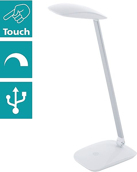 EGLO Tischleuchte CAJERO, Dimmfunktion, Farbwechsel, Smart günstig online kaufen