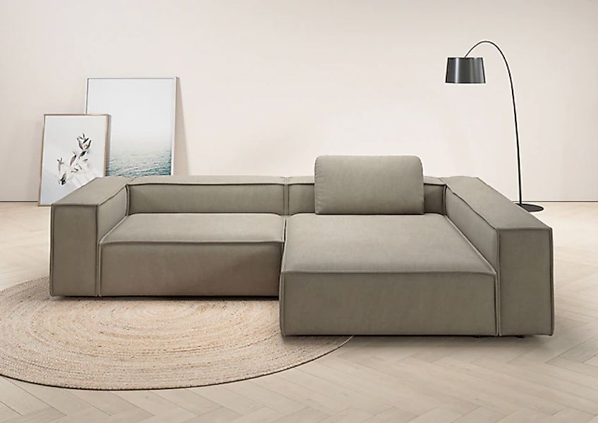 Places of Style Ecksofa »Watertown, moderne XXL L-Form, 306 cm breit«, Komf günstig online kaufen