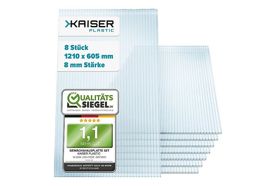 Kaiser plastic Gewächshaus Gewächshausplatten Sets, 4 bis 10 mm Stärke, PC günstig online kaufen