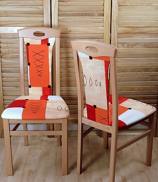Home affaire 4-Fußstuhl "Kasia" (Set) 2 Stk. Baumwollmix günstig online kaufen