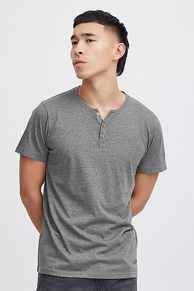 !Solid Rundhalsshirt SDVolker Kurzarmshirt mit Knopfleiste günstig online kaufen