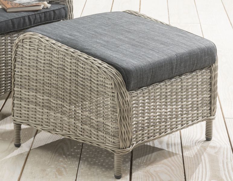 Destiny Fußhocker CASA, 66x58cm, Aluminium, Polyrattan, günstig online kaufen