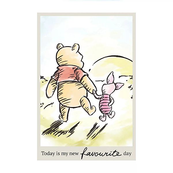 KOMAR Wandbild - Winnie Pooh Today - Größe: 50 x 70 cm mehrfarbig Gr. one s günstig online kaufen