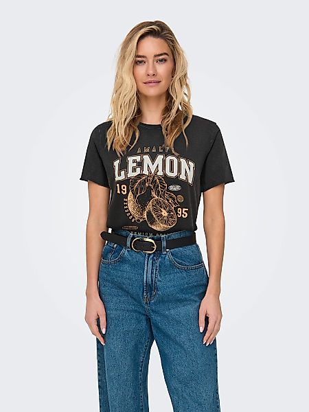 ONLY Rundhalsshirt "ONLLUCY REG S/S TOP JRS NOOS" unterschiedlich bedruckt günstig online kaufen