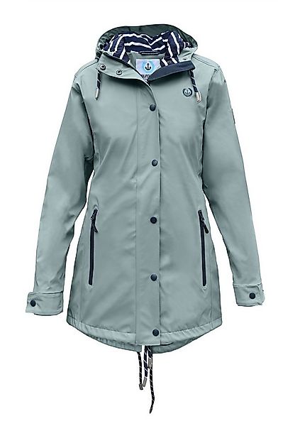 MADSea Regenjacke Friesennerz Hellblau Regenmantel wasserdicht mit 2-Wege-R günstig online kaufen