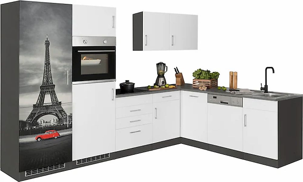 KOCHSTATION Küchenzeile »KS-Paris – Küchen mit einzigartigen Fotomotiven au günstig online kaufen